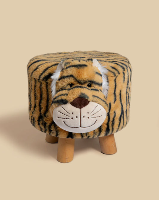 Findcozzie Tiger Wooden Stool