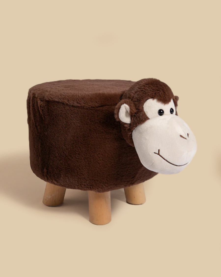 Findcozzie Monkey Wooden Stool